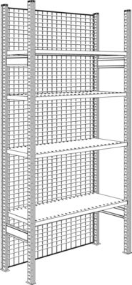 Panneaux arrières grillagés, pour largeur de module 1283 mm, H 2278 mm